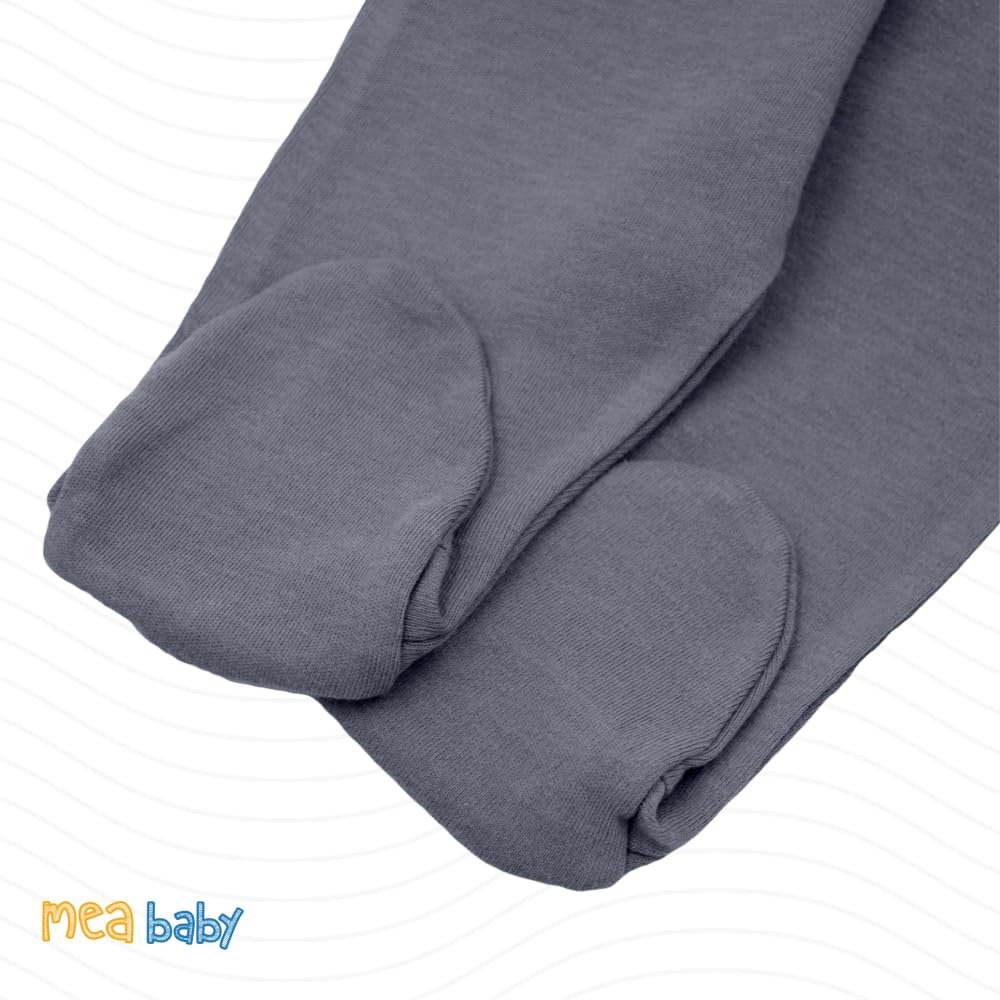 MEA BABY Pantaloni Bebè Unisex con Piede 100% Cotone Confezione da 5, Pantaloni Tutina Bebè con Piede, Pantaloni Bebè con Piede Bambino Pantaloni Bebè con Piede Bambina (74, Ragazzi4)