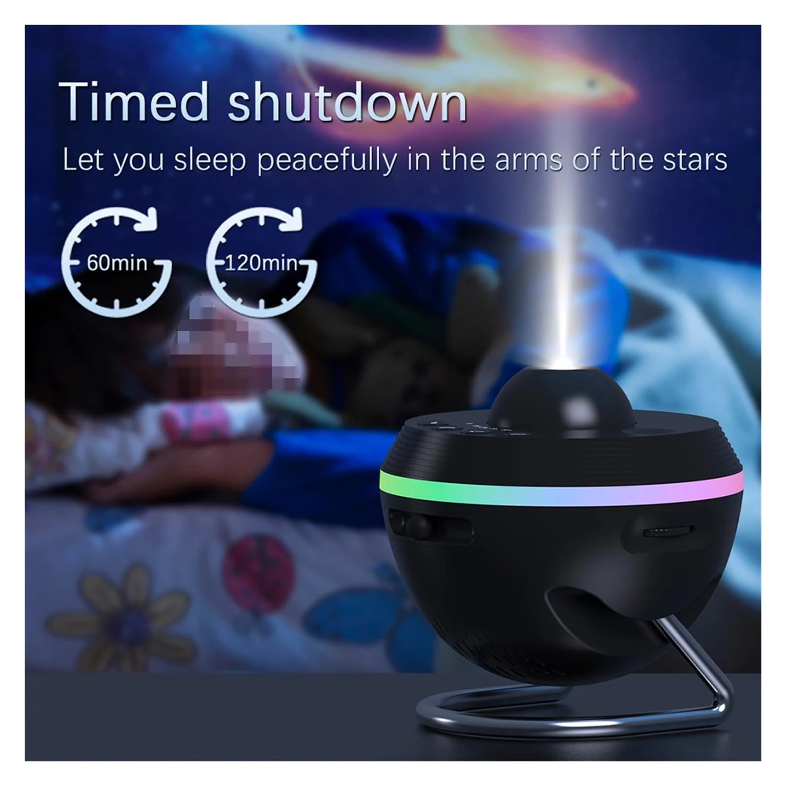 13 W 1 Projektor Gwiazdowy Lampka Nocna Galaktyki Sypialnia Planetarium Z Timerem I Funkcją Obrotu Przezroczysty Obrazowanie