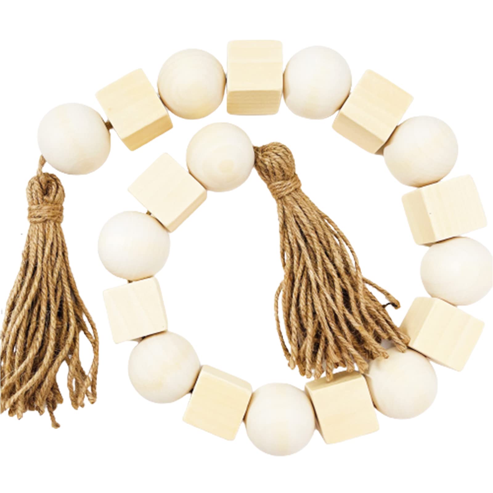 Farmhouses Wood Beads Natural Wood Beads for Tiered Tray Season Centerpieces Home Table Decors Farmhouses