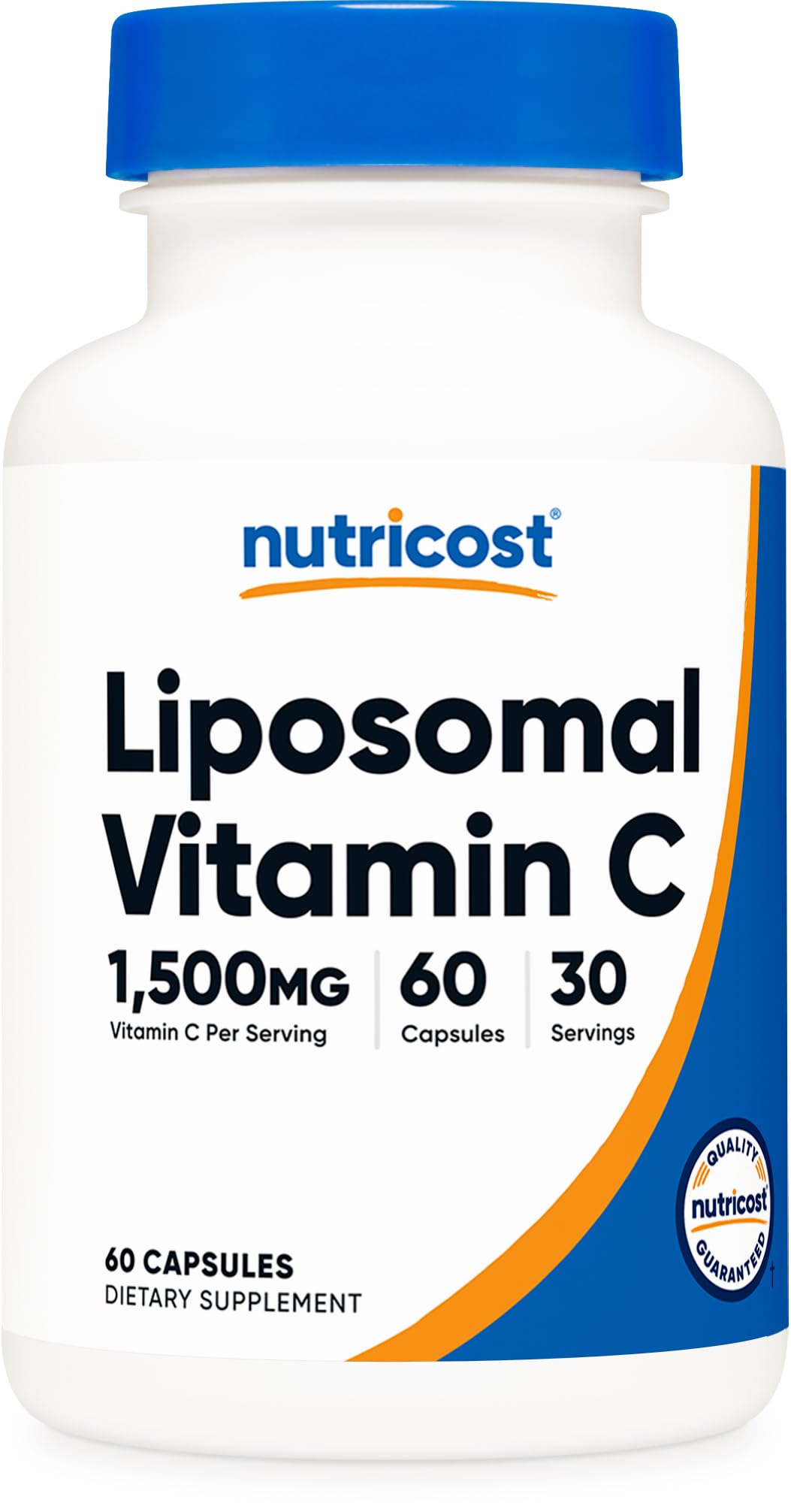 Nutricost Liposomal Vitamin C (1,500mg) 60 Capsules, High Absorption 60 Count (Pack of 1)
