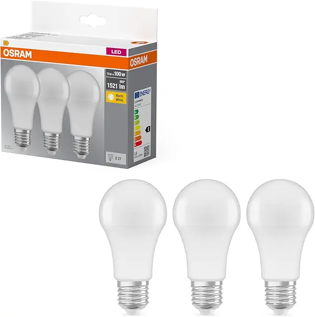 OSRAM E27 LED Lamp - 13W Warm White 2700K - Energy Class A+