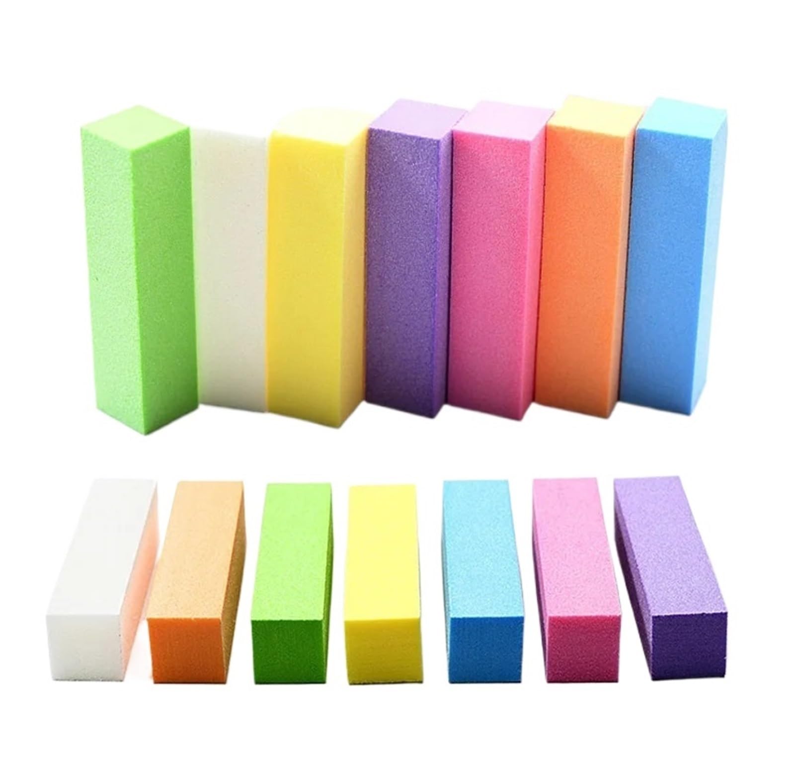 10/20 piezas bloques de papel lija 180/100 lima uñas herramienta manicura pedicura profesional tira lijado lavable(20 Pcs Orange)