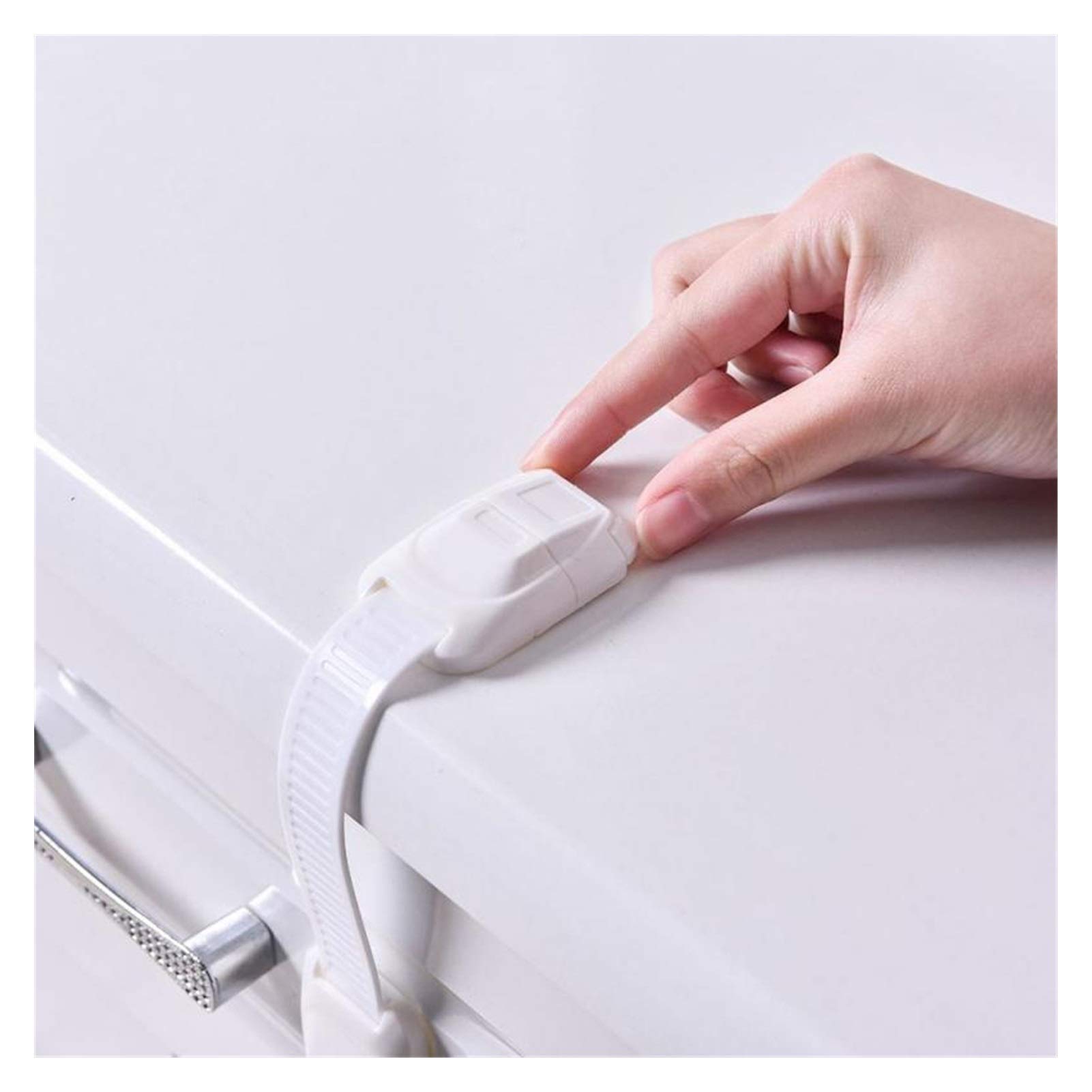 Cerradura de Ventana 1 Unids Multifunción Niño Niños Gabinete de Seguridad Cerradura Cajón Puerta Refrigerador Ventana Cerradura de Seguridad Protector de plástico (Color : 4)