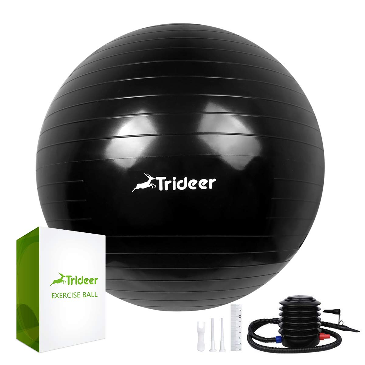 Trideer Pelota de Ejercicio 45-75 cm Anti-estallido 2200 Libras Yoga Pilates Embarazo