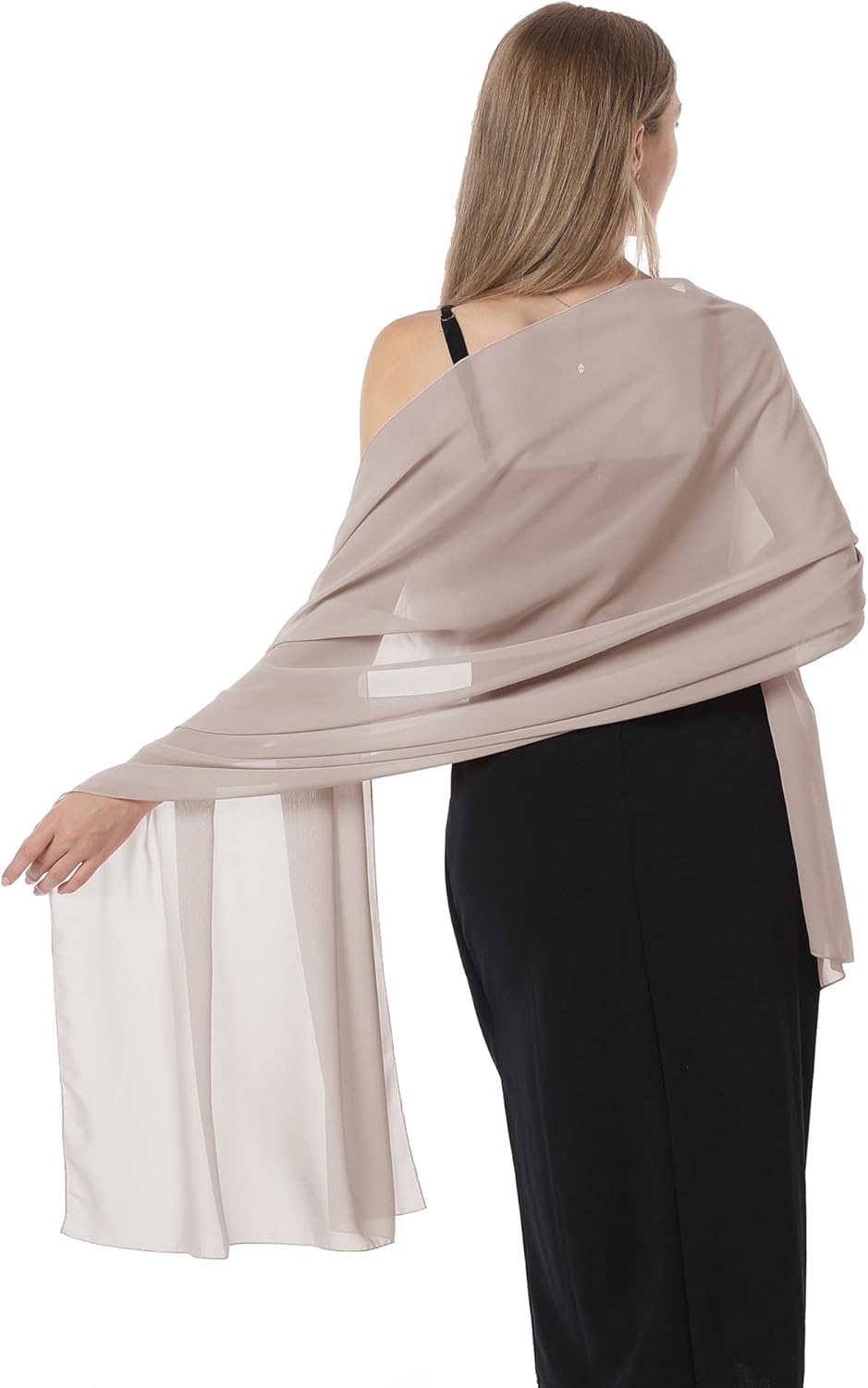 Chiffon Shawls and Wraps for Evening Dresses Women Elegant Soft Scarf Bridal Scarve Wedding Stole - Image 5
