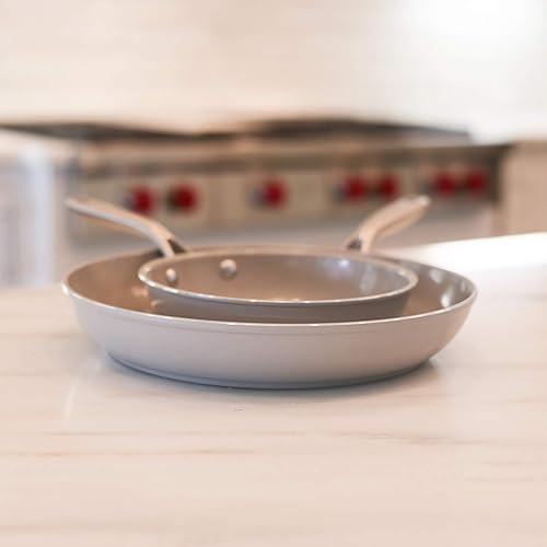 Miniatura 9 de TECHEF - CeraTerra Collection - Juego de utensilios de cocina antiadherentes de cerámica (PTFE y PFOA, exterior e interior de cerámica), fabricado