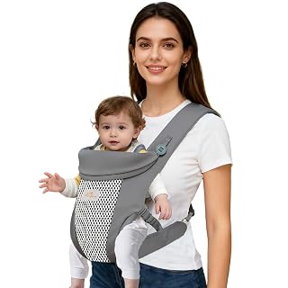 4 in 1 Baby Carrier Sling, Silk Cotton Toddler Carrier for 3-15 kg - Amazon product rated Grade A