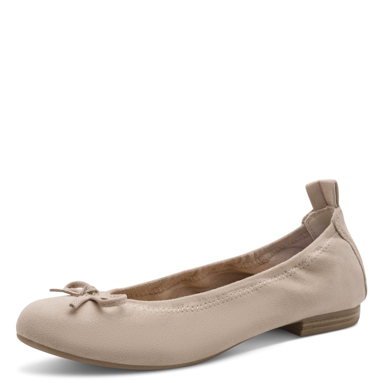 MARCO TOZZI Women Ballet Flats Soft Feel Me Footbed Soft Lining Vegan Modern, Beige (Dune), 4.5 UK
