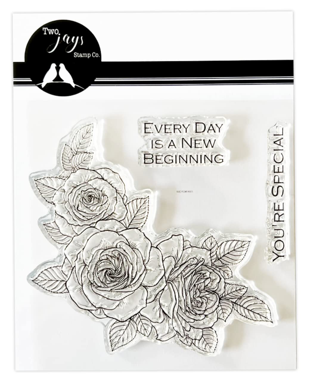 Crafts Too Clear Two Jays Stamps - John Next Door - Rambling Rose (3Pcs)