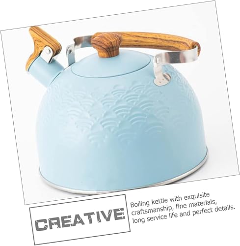 Miniatura 5 de Whistle Kettle Camping Coffee Kettle Glass Tea Kettle Teteras Para Hervir Agua Tea Kettle Stovetop Teapot for Stovetop Coffee Maker Loud Stainless