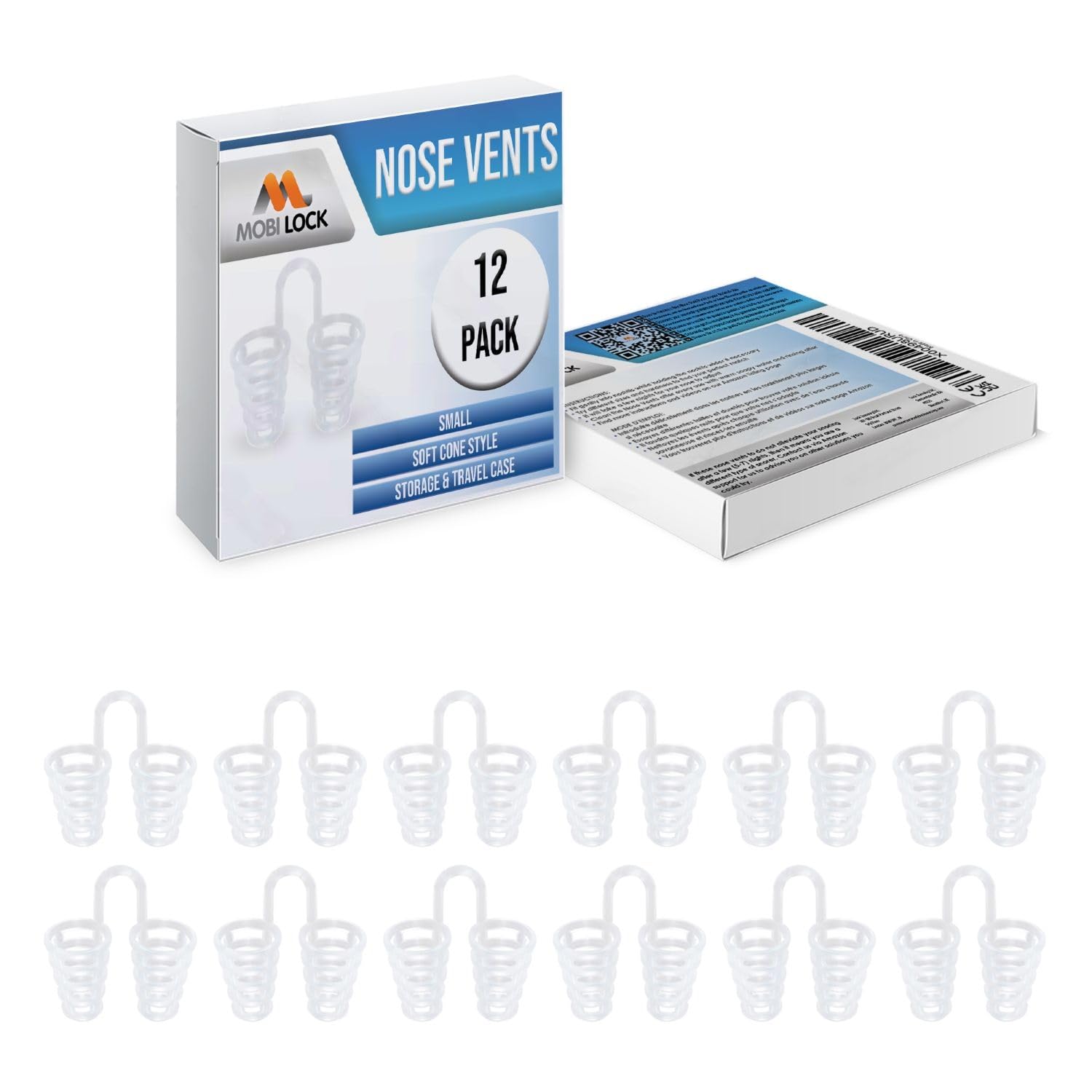 Nose Vent Sinus Relief Dilator (Pack of 8 Various Sizes) - A Simple Solution for Nasal Snorers - Reusable Snoring Device to Enjoy a Peaceful Night's Sleep - by Mobi Lock — Amazon image 23