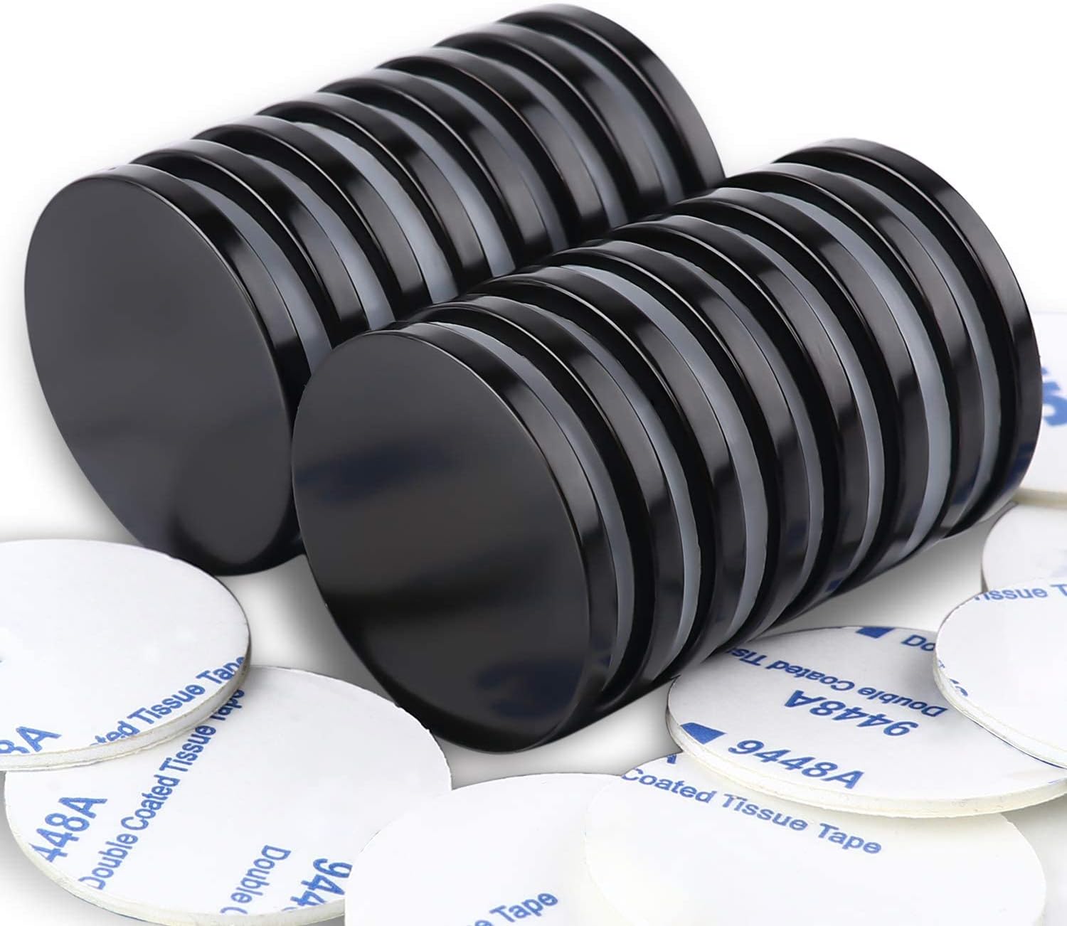 LOVIMAG Super Strong Neodymium Disc Magnets with Epoxy Coating, Powerful Permanent Rare Earth Magnets 1.26 inch x 1/8 inch, Pack of 16