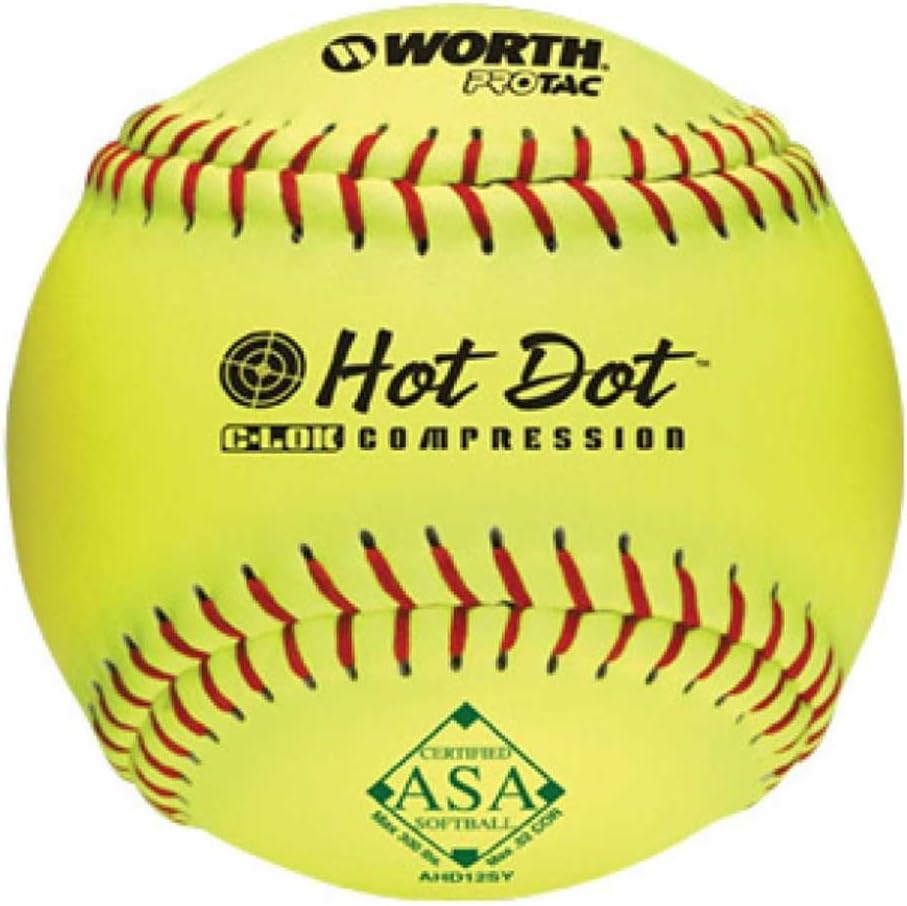 Worth | Slowpitch Softballs | USA / ASA Approved | 12 Count | Multiple Options