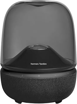 Harman Kardon AURA Studio 5 Wireless Speaker, App Compatible, Ambient Writing, Built-in Subwoofer, Bluetooth Auracast, Multi-point, Power Cable Drived, 0.1 inch 3.5 mm Analog Input, Recycled