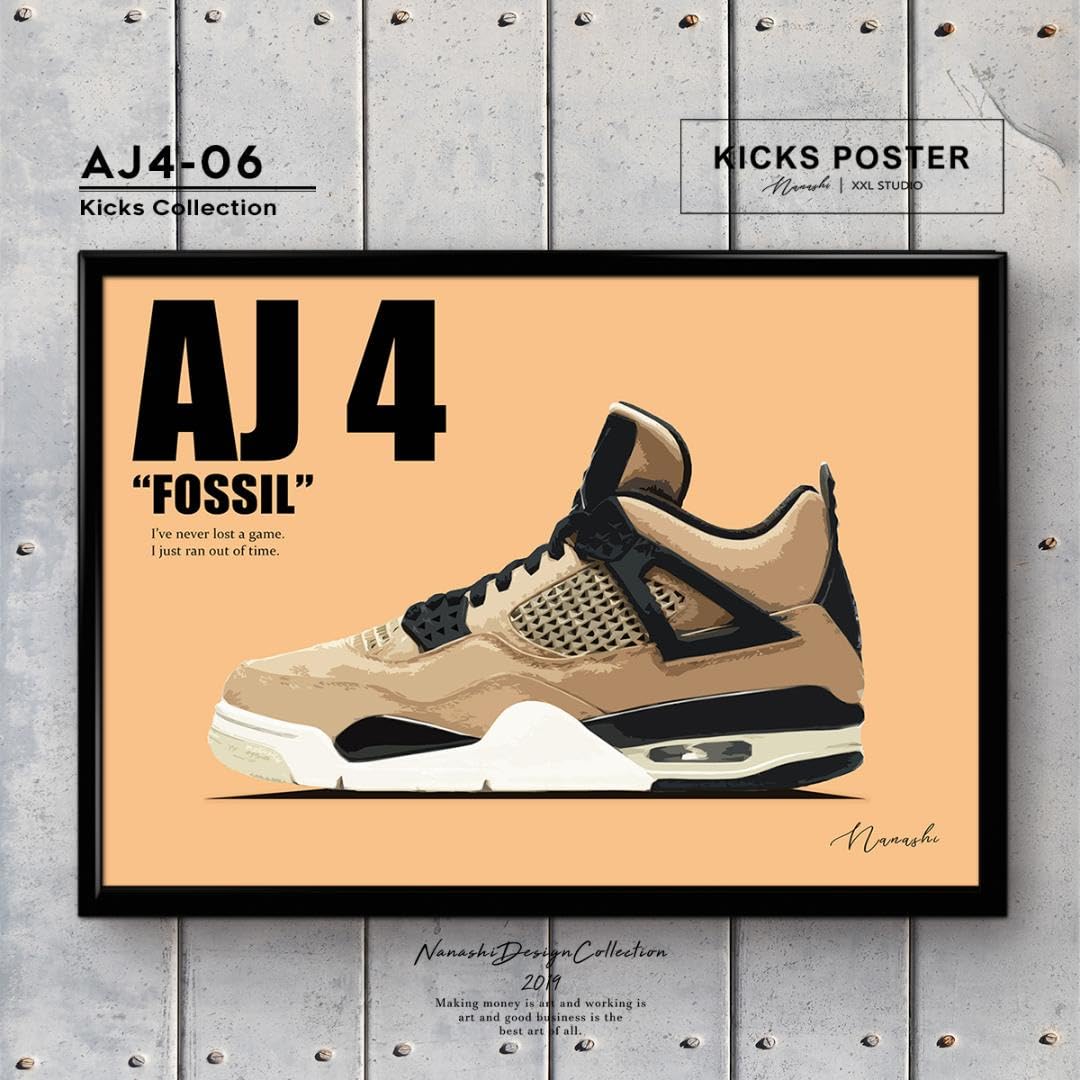 Amazon.co.jp: AJ4 マッシュルーム キックスポスター スニーカー 