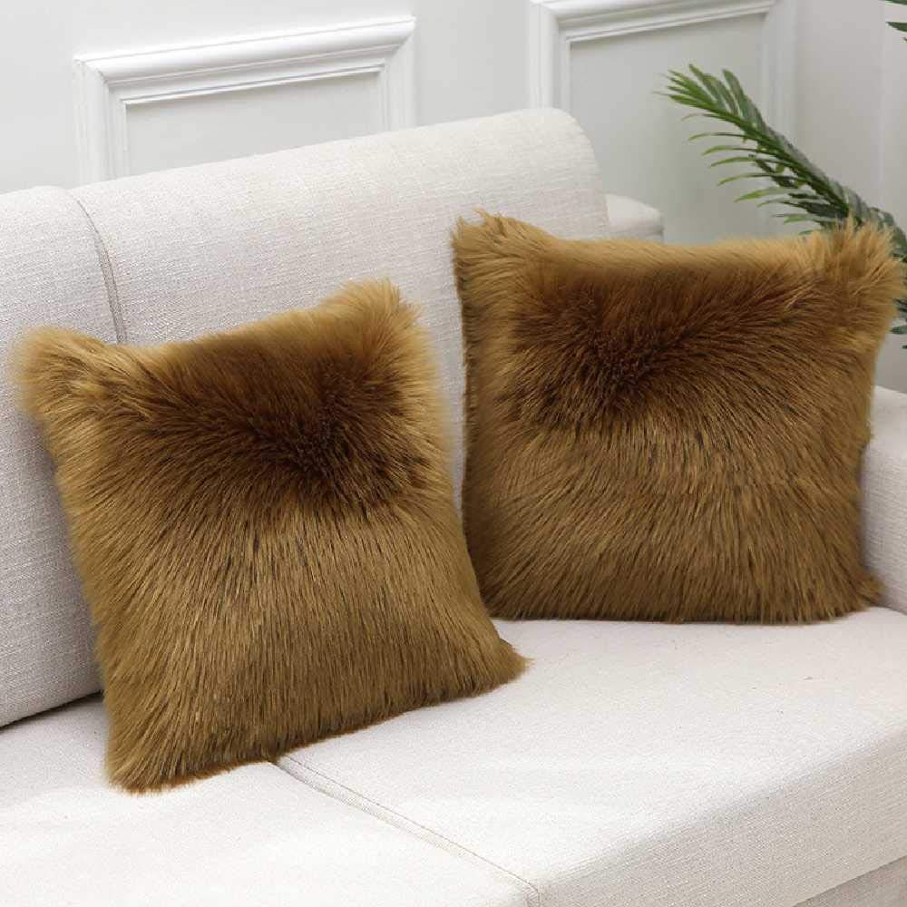 Coussin de maison vert armée lavable avec sa taie d'oreiller 45x45 cm