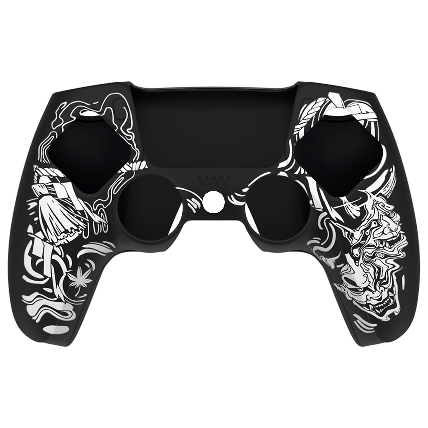 PlayVital Funda de Silicona para ps5 Mando - Cubierta Protectora Antideslizante y Suave con 6 Tapas para Pulgar, Grip Mejorado, Compatible con Base de Carga (Pure Series-Efectivo 100 Dólares) — view 38