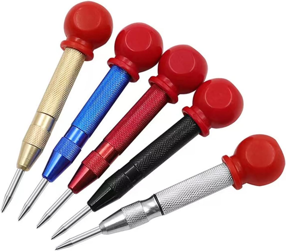 Szliyands 5Pieces Automatic Center Punch 5 Inch Center Hole Punch