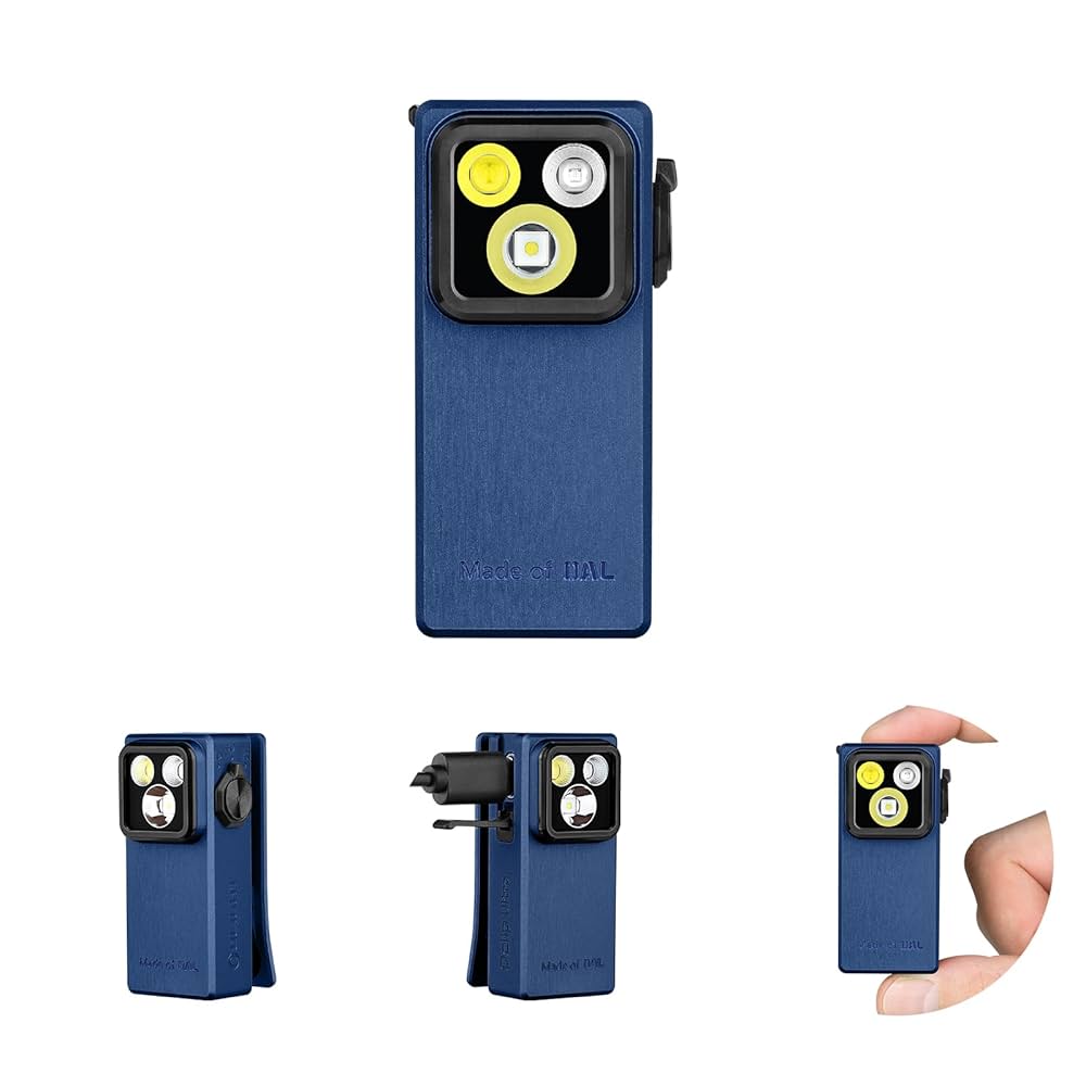 オーライト　olight Oclip Ultra OAL合金製 ネイビー OLIGHT Oclip Ultra EDC Flashlight Clip-on Light, 530 Lumens
