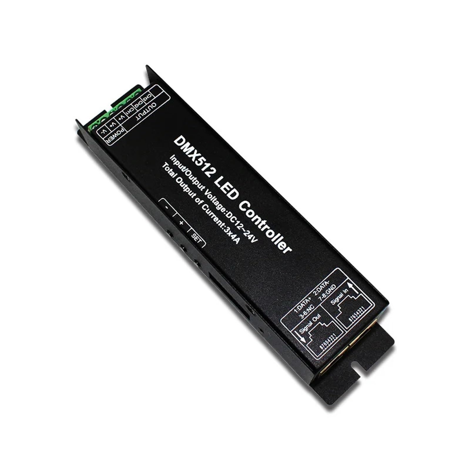 3CH 4CH RGB RGBW 512 Decoder LED Controller DC12-24V DMX512 3/4 Channels* 4A for Strips(3x4a)