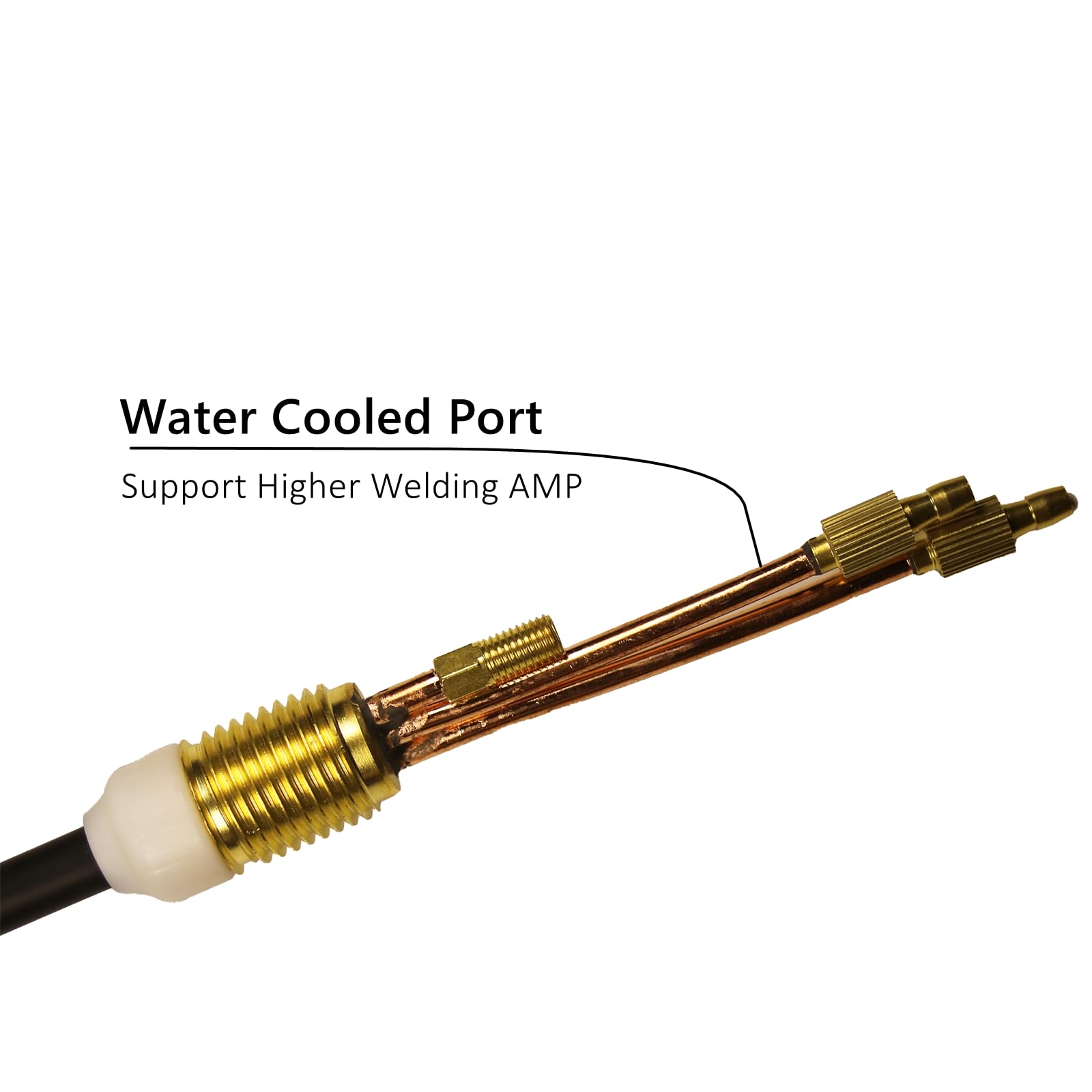 NC-125A Mini TIG Welding Torch Head, 90° Water Cooled Torch Head
