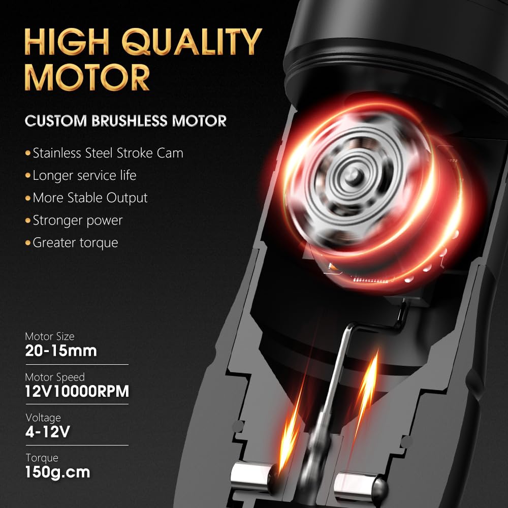 Ambition Vibe Max Wireless Tattoo Machine with 1800mAh LED Digital