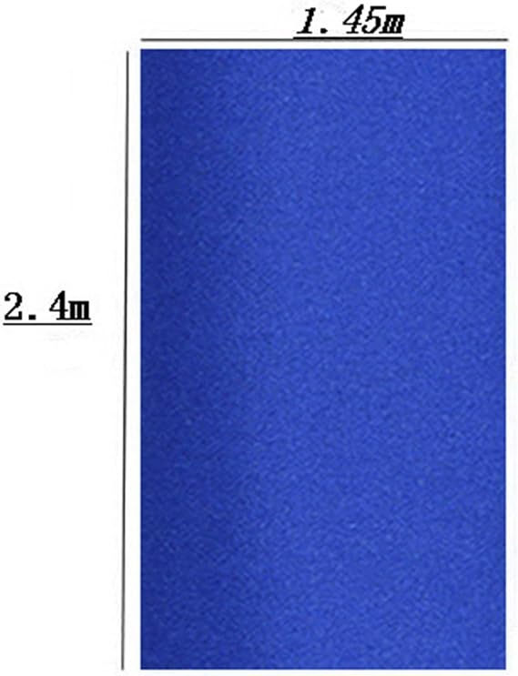 Billiard Pool Table Cloth Tablecloth Felt Cover for Game Clubs Indoor Snooker Recreation Billiard Room- Blue 2.4x1.45M