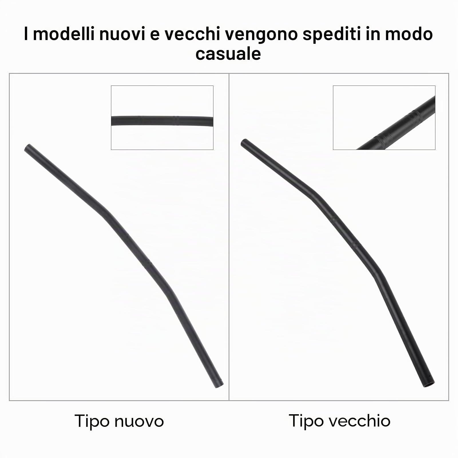Manubrio Moto 22mm in Alluminio Curvo Retro per Motocross & Superbike – 7/8 Pollici Barra Curva per Drag & Curve Sportive