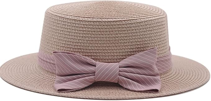 Cute Foldable Straw Bow Hat