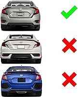 Vista 9 de Astra Depot Compatible con Honda Civic 10ª Generación Luz Antiniebla Trasera Lámpara de Cola Repuesto LED Rojo Estilo Secuencial Parachoques