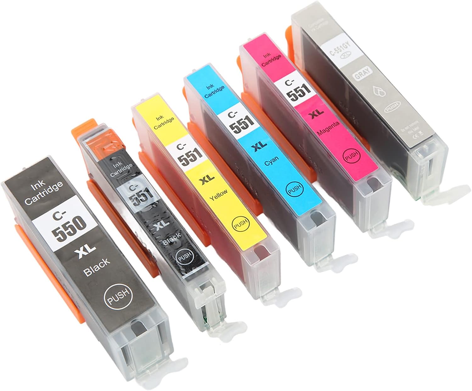Printer Ink Cartridge Set, Printer Ink Cartridge Set, Fade Free Ink Cartridge Kit and Precise Cartridge Replacement (BK