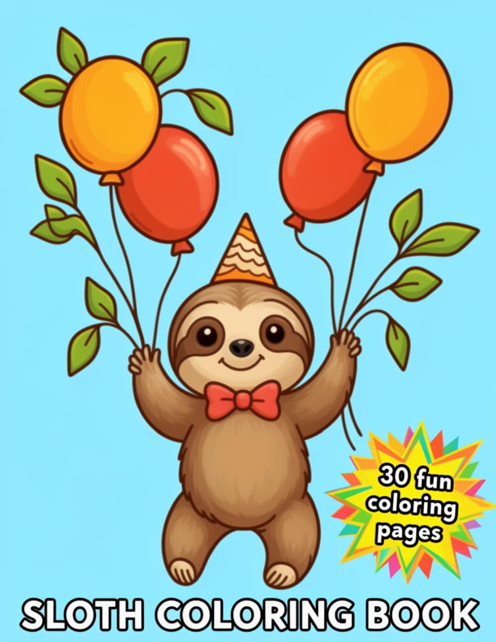 Sloth Coloring Book: 30 Fun Coloring Pages