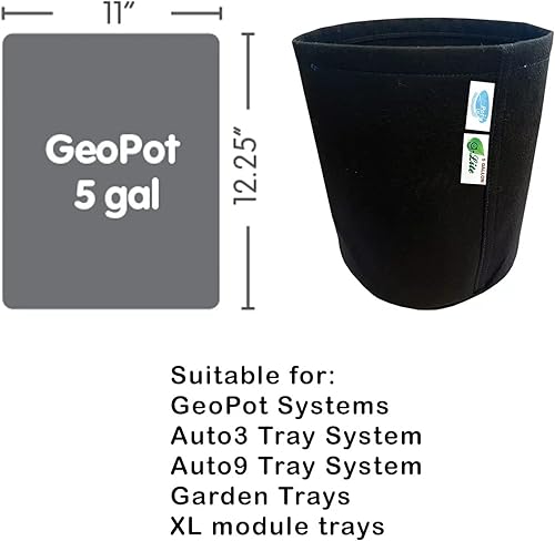 Miniatura 2 de AutoPot GeoPot - G Lite - Maceta de tela de 5 galones - para usar con el sistema AutoPot XL (Just The Pot)