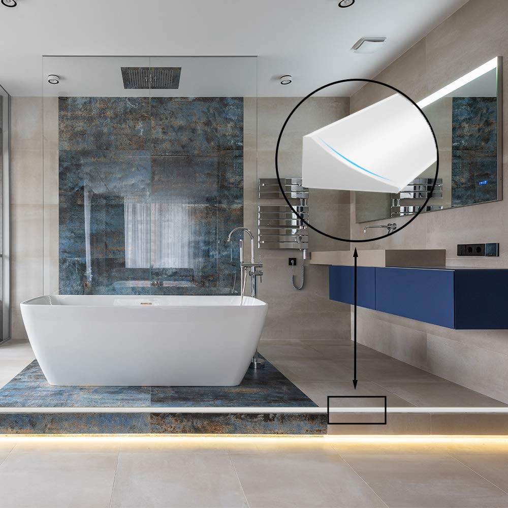 78Inch/2M Silicone Shower Threshold Water Barrier,Shower Barrier Splash Guard Wet Room Bathroom