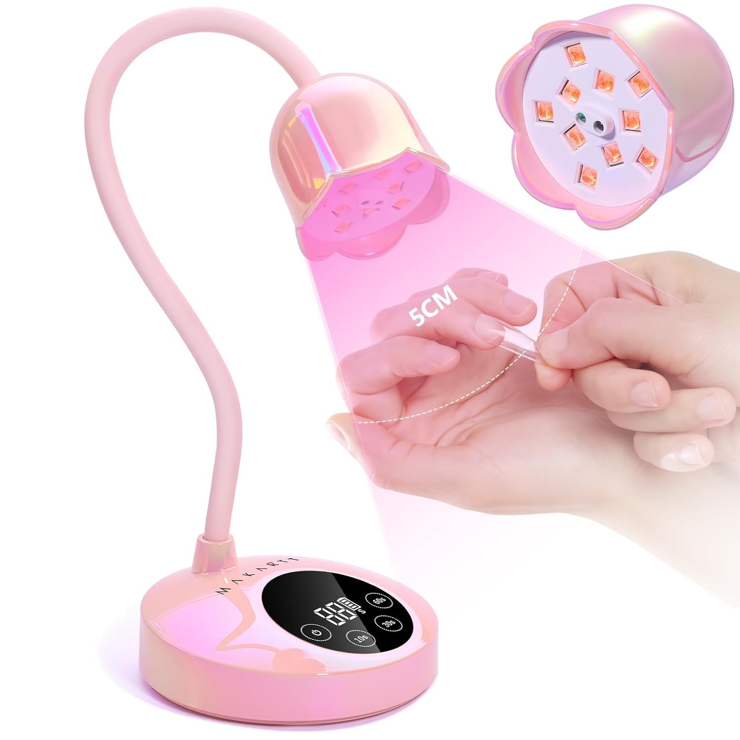 Makartt UV Nail Lamp Rechargeable