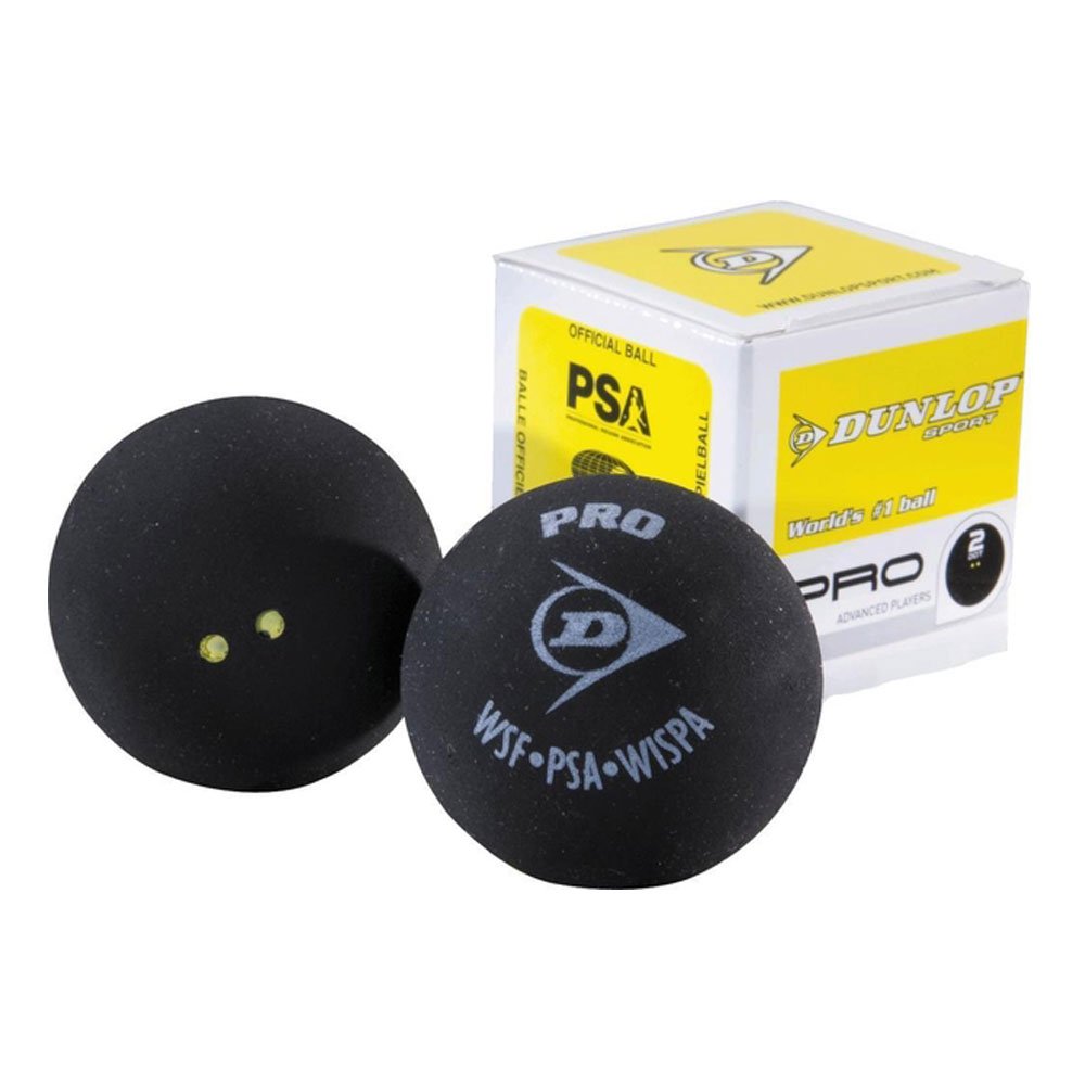 DUNLOP Squashbälle 12er 2gelbe Punkte