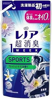 【まとめ買い】P&G レノア 超消臭1WEEK 柔軟剤 やさしく香る超消臭 SPORTS フレッシュシトラスの香り 詰め替え 340ml (1)
