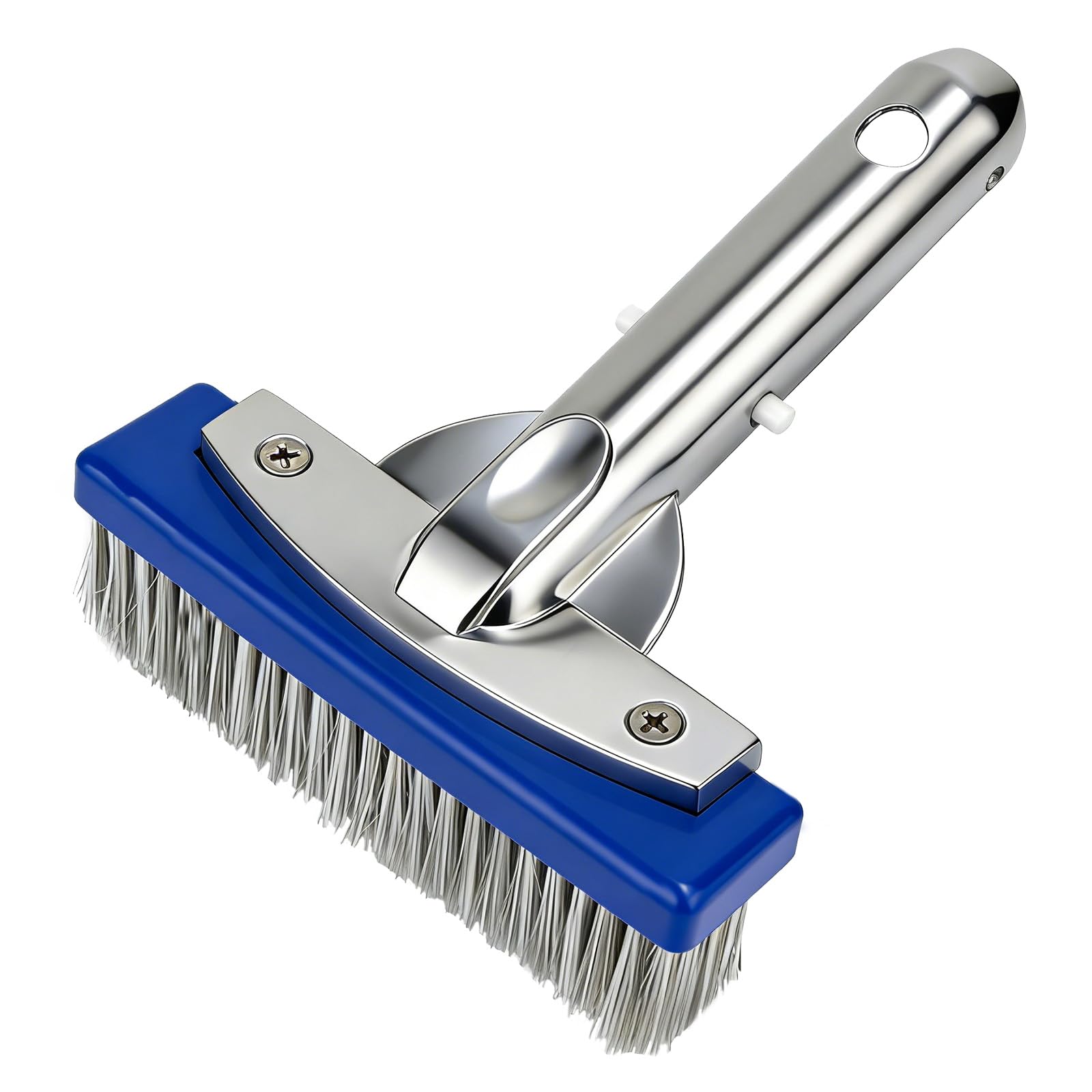Cepillo Piscina 18 Pulgadas (45,7 cm) con cerdas de Acero y Nylon, Cepillo Limpieza Piscina con Base de Aluminio y Clip EZ para pértiga telescópica, Cepillo Resistente para Fondo y Paredes enterrada — view 9
