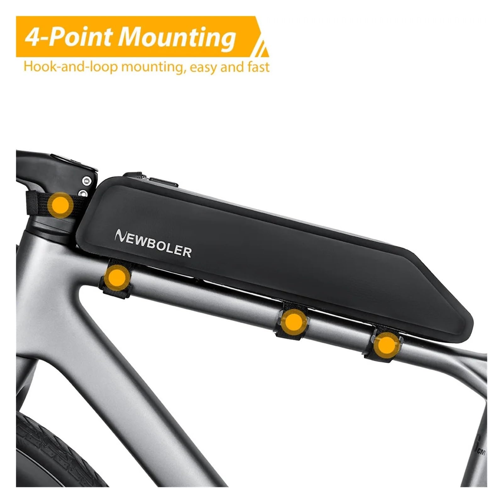 Borsa for telaio del tubo superiore anteriore della bici da 1/2 pz 2L | Conserva gli attrezzi da ciclismo e i piccoli oggetti for la MTB e la bici da strada.(BAG061)