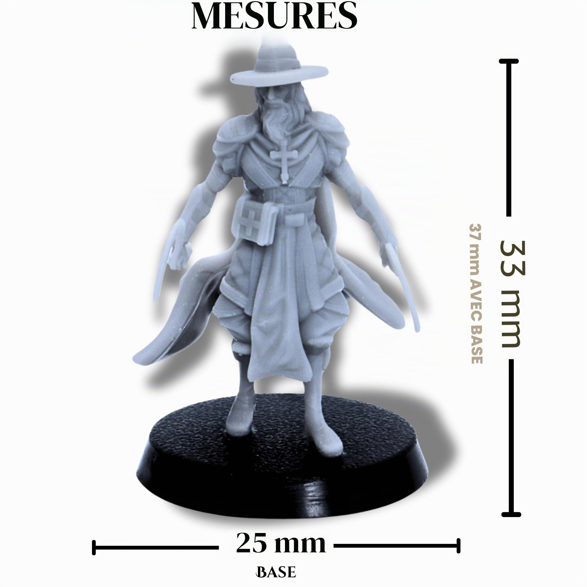 Personnages jouables Fantasy 30mm Dungeons and Dragons Jeu miniature, Jeux de société Créature Bête TTRPG Jeux de rôle