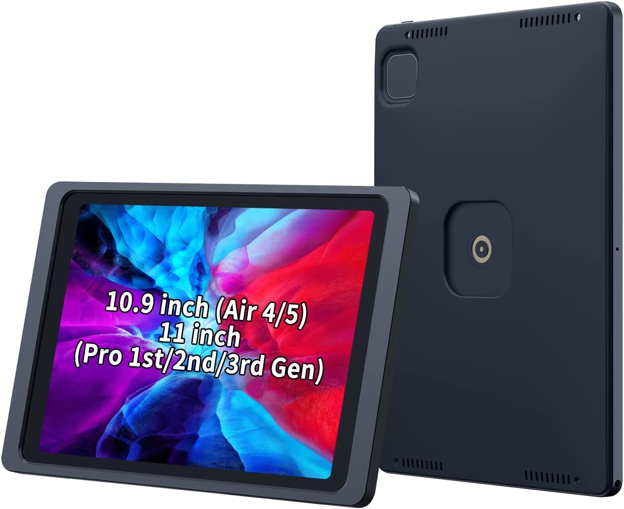 EMONITA Magnetic Charging Case for iPad Air 4th / 5th gen 10.9 inch (2022/2020), iPad Pro 11 inch 1st / 2nd / 3rd gen (2021/2020/2018) - Black Black EMONITA Case-iPad 10.9/11