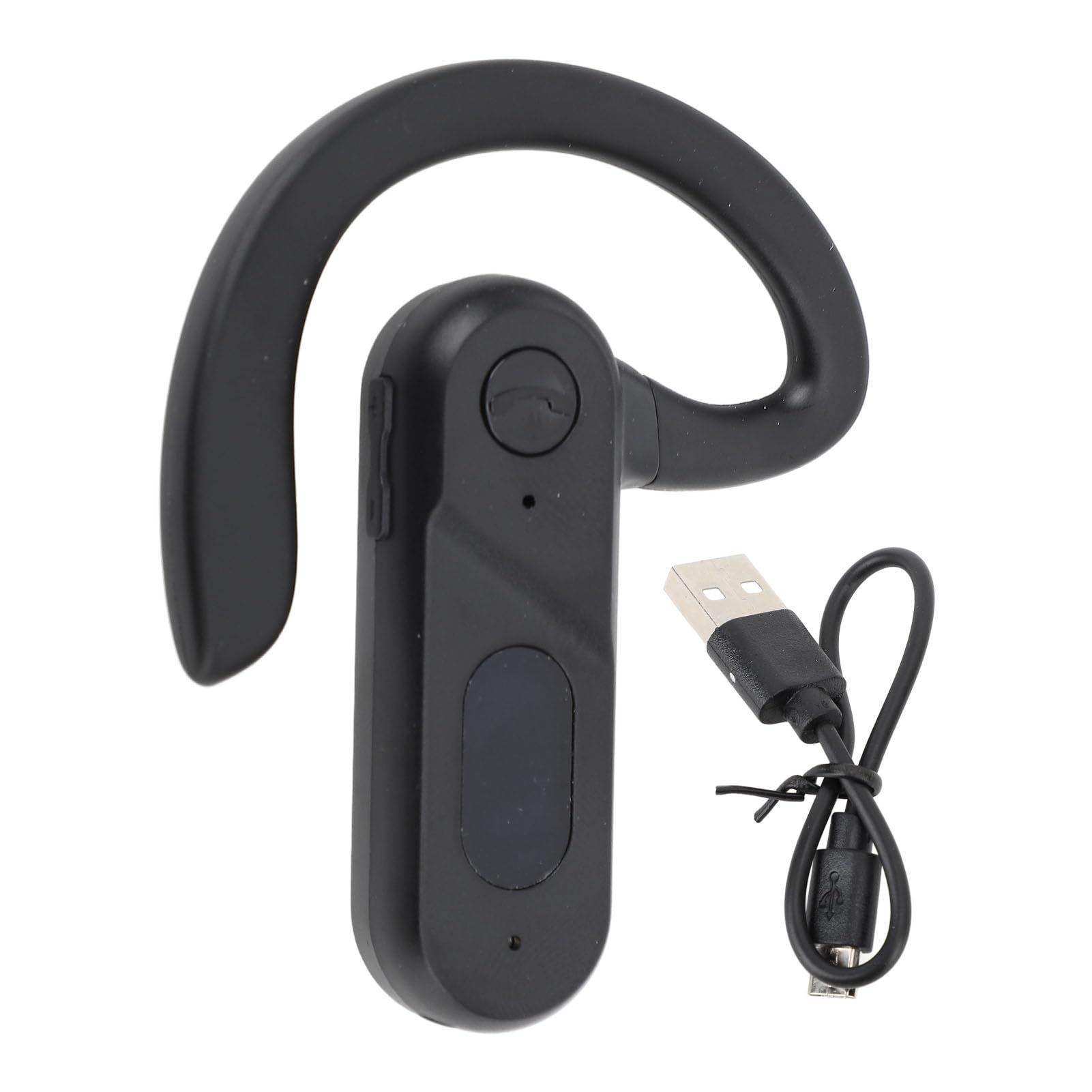 Single Ear Headset,ABS Rubber Ear Headset with Digital Display for Driving Running Office
