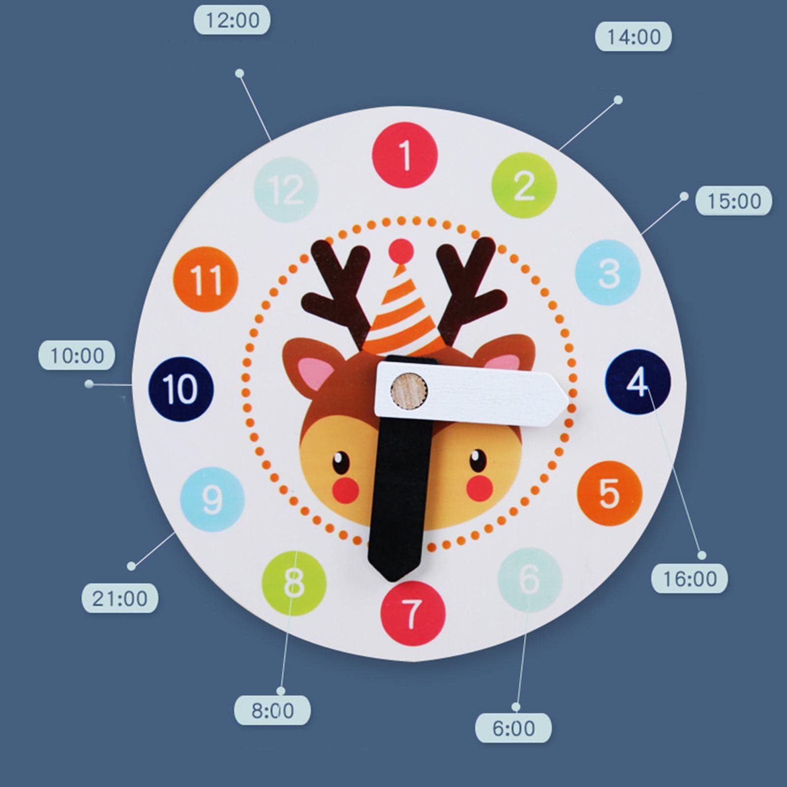 Juego de 2 relojes de educación preescolar, temporada meteorológica, reloj de aprendizaje para niñas y niños pequeños tipo 2