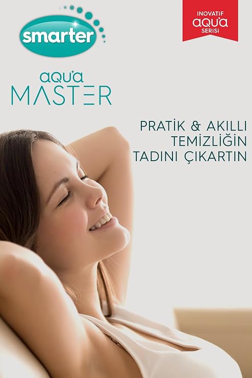 Smarter Aqua Master Temİzlİk Setİ 2 Adet Yedek Mop Temİz & Kİrlİ Suyu Ayirma ÖzellİĞİ Otomatİk Temİzlİk Setİ Mop Paspas