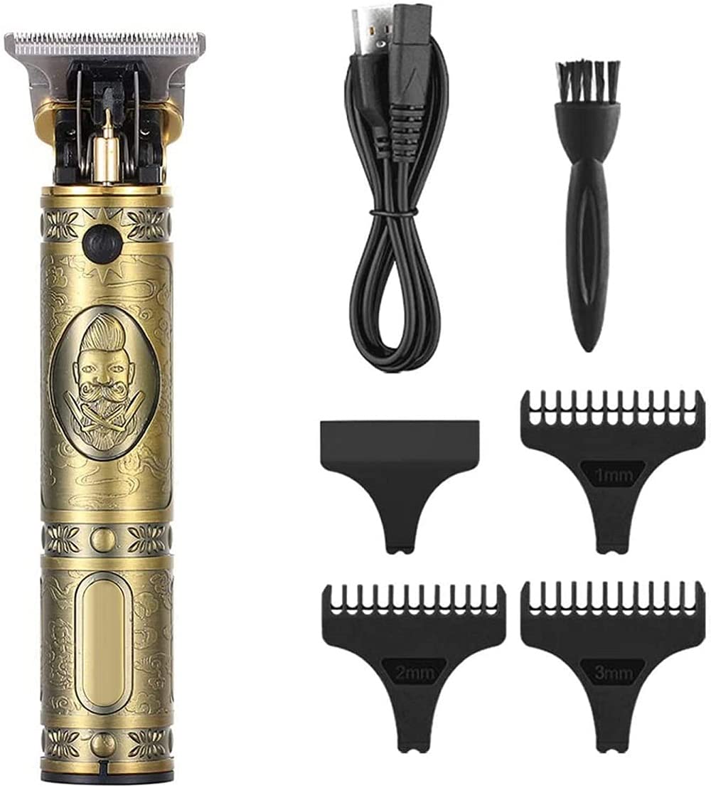 Hair Clippers for Men Electric Pro Li Trimmers Grooming Zero Gapped Baldheaded Hair Clippers Rechargeable Cordless Close Cutting T-Blade Trimmer for Men