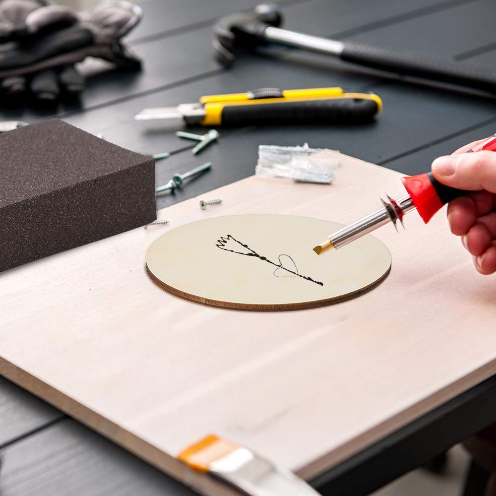 SOLEDI Rondin De Bois Deco 30 Pcs 5-6 C - Tranches De Bois Naturel Pré