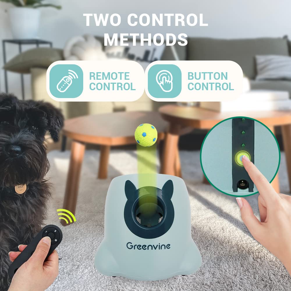 Lanceur de balles interactif Automatique pour Chien avec 6 balles en Latex durables à Haute élasticité incluses