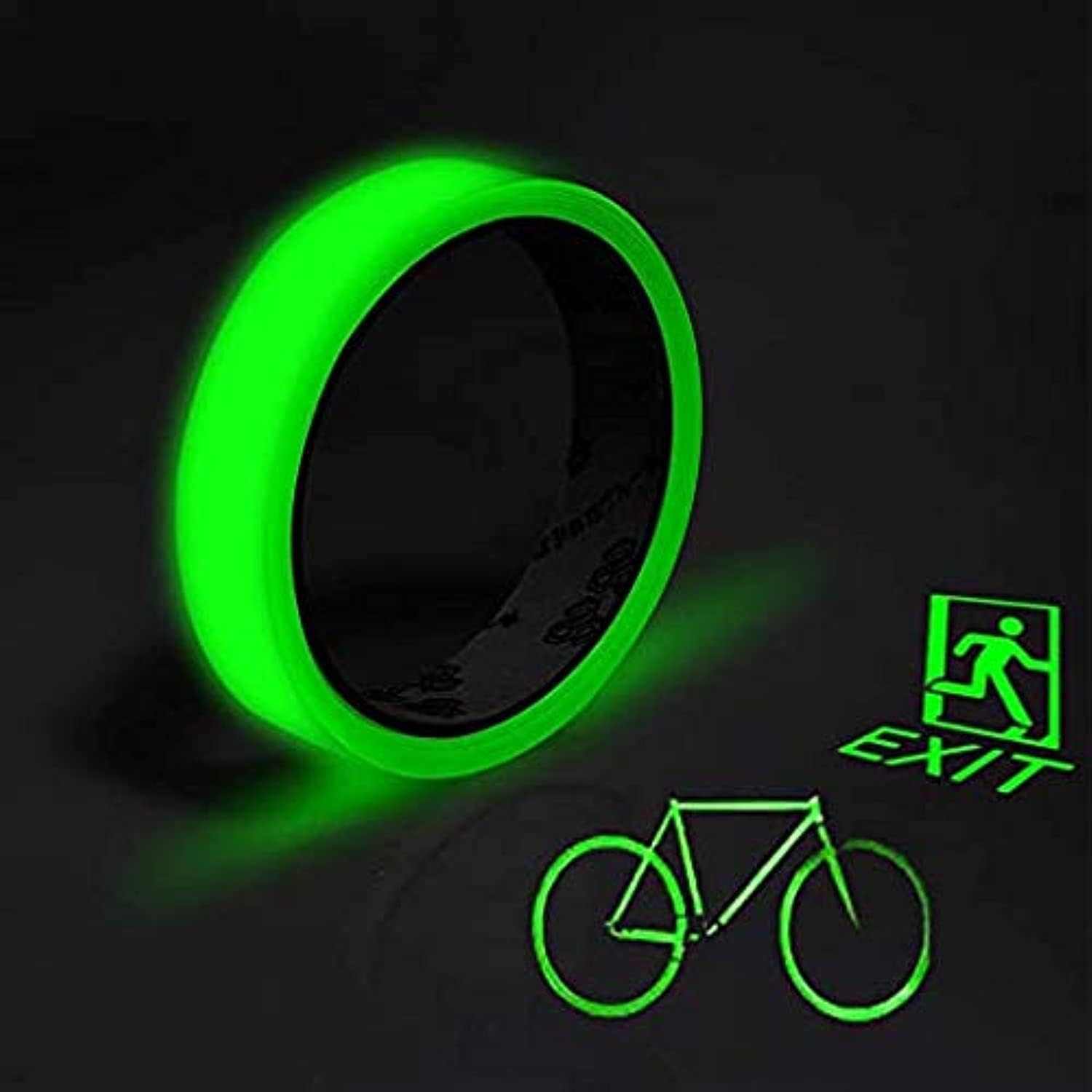 Glow in The Dark Tape, Bright Waterproof Luminous Tape, Fluorescent Tape, Glow in Dark Markers, Can be Use at Stage, Stairs, Walls, Steps, Exits, 5m×20mm