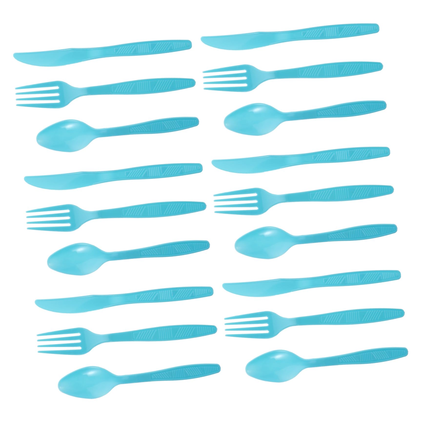 KOMBIUDA 1 Set Birthday Party Plastic Cutlery Disposable Tableware Silverware Utensil Set