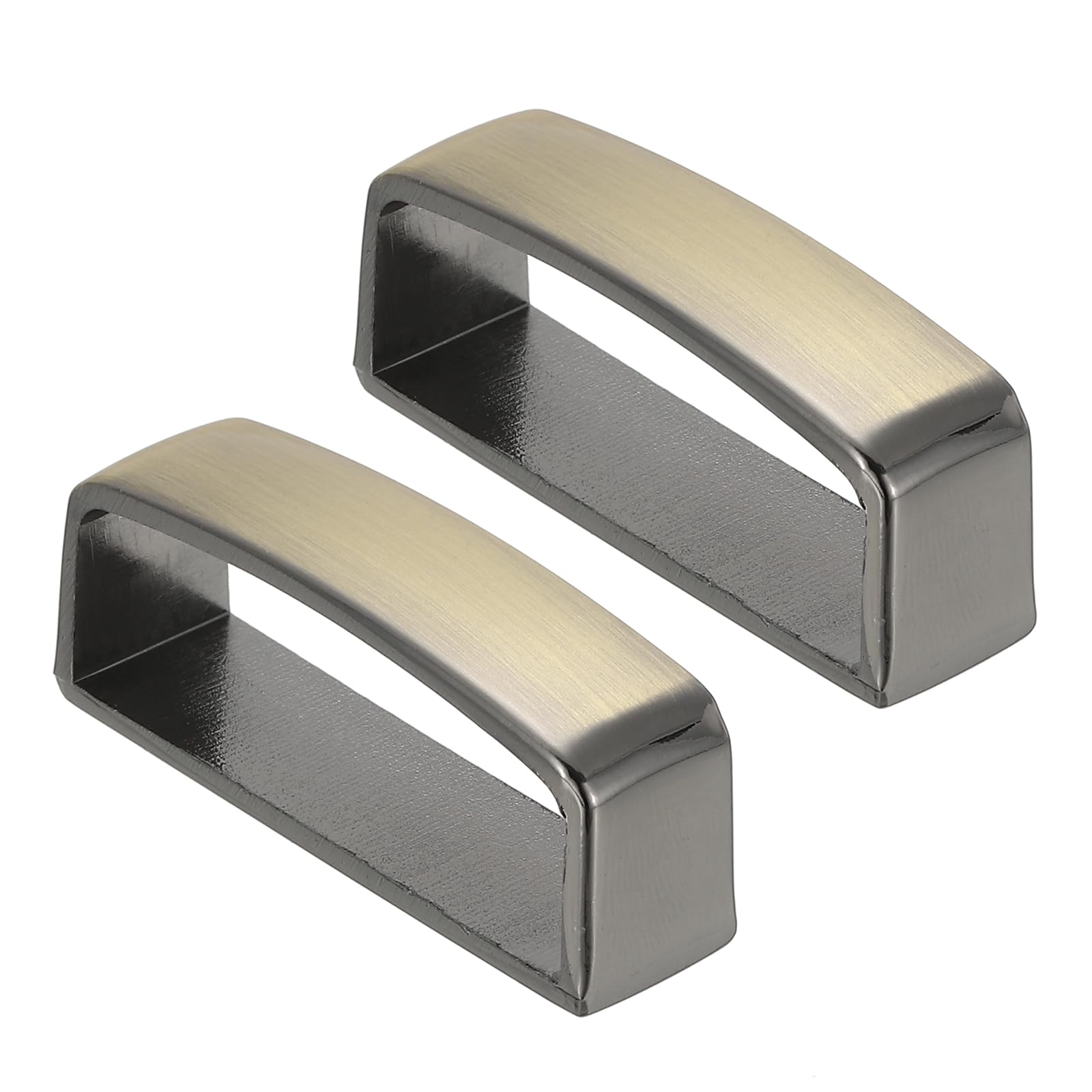 [PATIKIL] 1 1/2" 40mmベルトループキーパー 2個入り合金ベルトストラップリングメンズバックルDIYクラフトベルト修理用 銅色